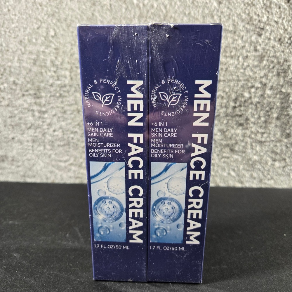 Haimailife Men Face Cream 6-in-1 Moisturizer Oily Skin Hydrating 2-Pack 1.7oz‎